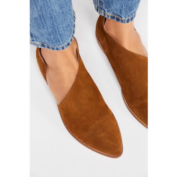 Free People Shoes - Free People Royale Flat Cocoa Brown Suede 6